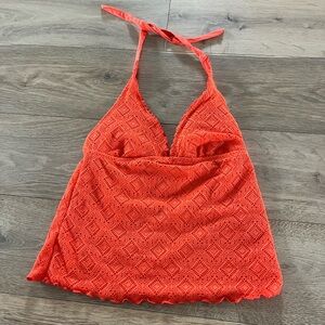 Crochet Tankini Halter Top Swim